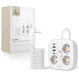 TECH-PROTECT PCS3X4 POWER STRIP 2 USB & 2 TYPE-C & 3 SOCKET 200CM WHITE Tech-Protect