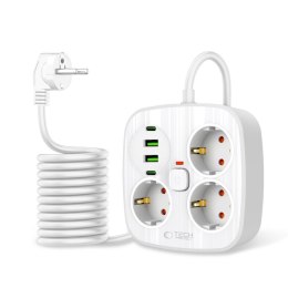 TECH-PROTECT PCS3X4 POWER STRIP 2 USB & 2 TYPE-C & 3 SOCKET 200CM WHITE Tech-Protect