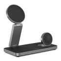TECH-PROTECT QI15W-A47 3IN1 MAGNETIC MAGSAFE WIRELESS CHARGER BLACK Tech-Protect
