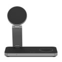 TECH-PROTECT QI15W-A47 3IN1 MAGNETIC MAGSAFE WIRELESS CHARGER BLACK Tech-Protect