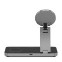 TECH-PROTECT QI15W-A47 3IN1 MAGNETIC MAGSAFE WIRELESS CHARGER BLACK Tech-Protect