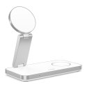 TECH-PROTECT QI15W-A47 3IN1 MAGNETIC MAGSAFE WIRELESS CHARGER WHITE Tech-Protect