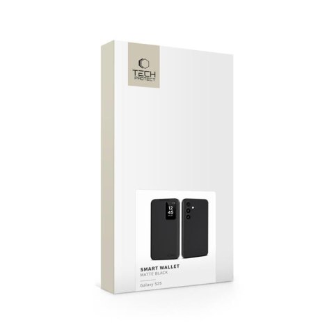 TECH-PROTECT SMART WALLET GALAXY S25 MATTE BLACK Tech-Protect