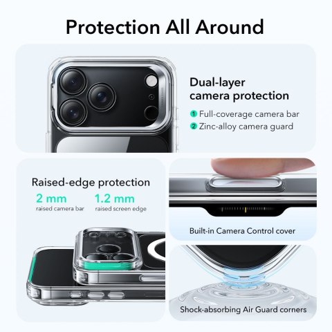 ESR CLASSIC HYBRID KICKSTAND MAGSAFE IPHONE 17 PRO MAX CLEAR ESR