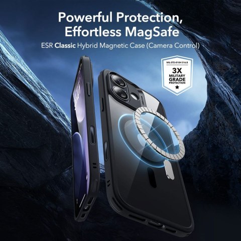 ESR CLASSIC HYBRID MAGSAFE & TEMPERED GLASS IPHONE 17 CLEAR/BLACK ESR