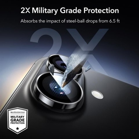 OSŁONA NA APARAT ESR ARMORITE CAMERA PROTECTOR IPHONE 16 / 16 PLUS / 17 BLACK ESR