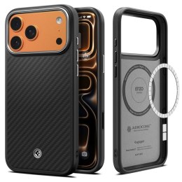 SPIGEN ENZO ARAMID 'T' MAG MAGSAFE IPHONE 17 PRO BLACK/SILVER Spigen