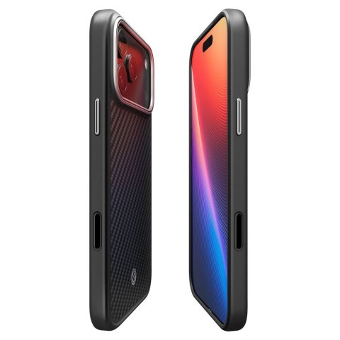 SPIGEN ENZO ARAMID 'T' MAG MAGSAFE IPHONE 17 PRO BLACK/SILVER Spigen