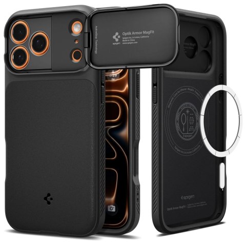 SPIGEN OPTIK ARMOR MAG MAGSAFE IPHONE 17 PRO BLACK Spigen
