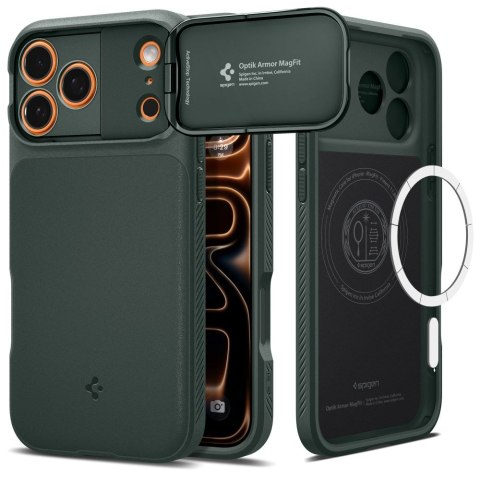 SPIGEN OPTIK ARMOR MAG MAGSAFE IPHONE 17 PRO MAX ABYSS GREEN Spigen