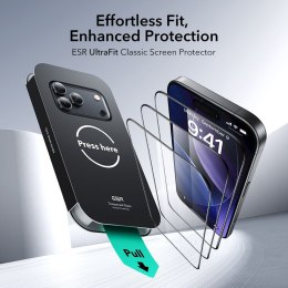 SZKŁO HARTOWANE ESR ULTRAFIT TEMPERED GLASS 2-PACK IPHONE 17 PRO MAX BLACK ESR