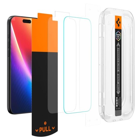SZKŁO HARTOWANE SPIGEN GLAS.TR "EZ FIT PRO AC" IPHONE 16 PRO MAX / 17 PRO MAX CLEAR Spigen