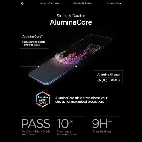 SZKŁO HARTOWANE SPIGEN GLAS.TR "EZ FIT PRO AC" IPHONE 16 PRO MAX / 17 PRO MAX CLEAR Spigen