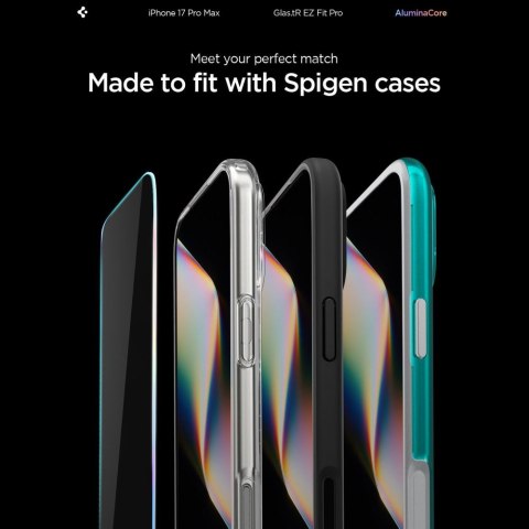SZKŁO HARTOWANE SPIGEN GLAS.TR "EZ FIT PRO AC" IPHONE 16 PRO MAX / 17 PRO MAX CLEAR Spigen