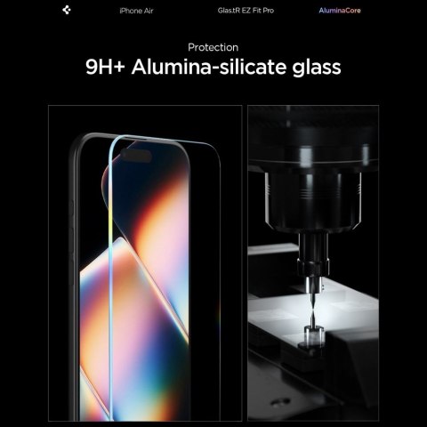 SZKŁO HARTOWANE SPIGEN GLAS.TR "EZ FIT PRO AC" IPHONE AIR CLEAR Spigen