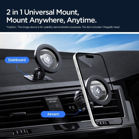SPIGEN MFT13 MAGNETIC MAGSAFE DASHBOARD & VENT CAR MOUNT BLACK Spigen