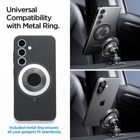 SPIGEN MFT13 MAGNETIC MAGSAFE DASHBOARD & VENT CAR MOUNT SILVER Spigen