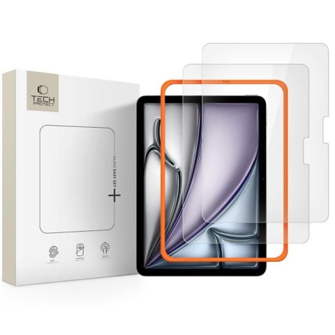 SZKŁO HARTOWANE TECH-PROTECT EASY SET+ 2-PACK IPAD AIR 11" 6 / 7 / 8 / 2024-2026 CLEAR Tech-Protect