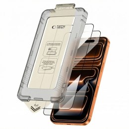SZKŁO HARTOWANE TECH-PROTECT QUICK SET+ 2-PACK IPHONE 17 PRO BLACK Tech-Protect