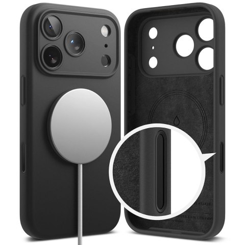 RINGKE SILICONE MAGNETIC MAGSAFE IPHONE 17 PRO BLACK Ringke