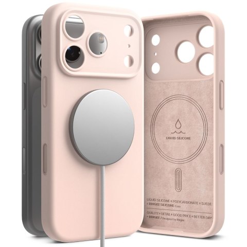 RINGKE SILICONE MAGNETIC MAGSAFE IPHONE 17 PRO PINK SAND Ringke