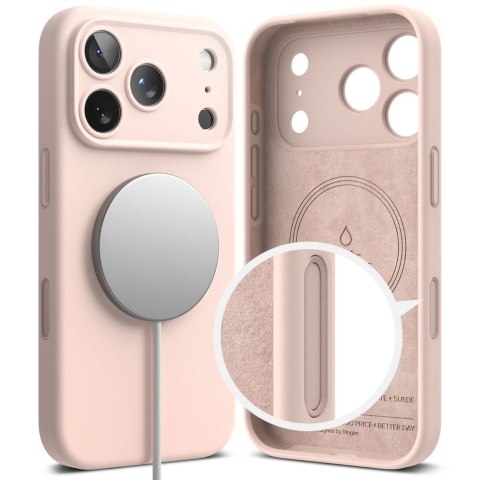 RINGKE SILICONE MAGNETIC MAGSAFE IPHONE 17 PRO PINK SAND Ringke
