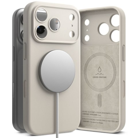 RINGKE SILICONE MAGNETIC MAGSAFE IPHONE 17 PRO STONE Ringke