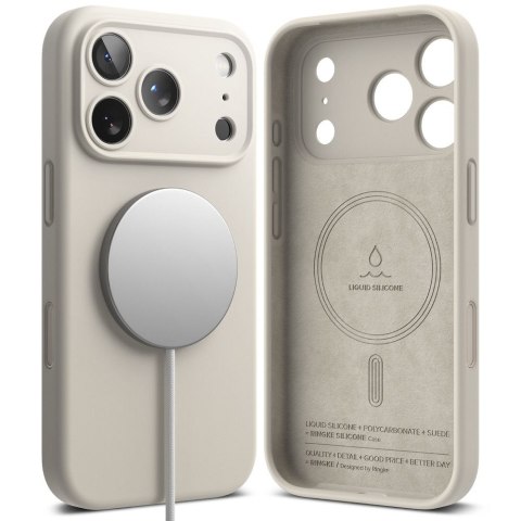 RINGKE SILICONE MAGNETIC MAGSAFE IPHONE 17 PRO STONE Ringke