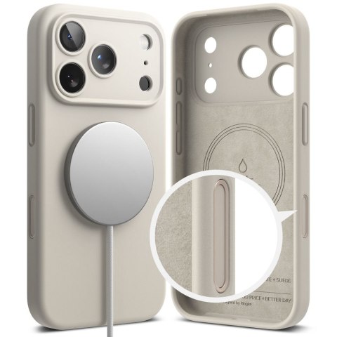 RINGKE SILICONE MAGNETIC MAGSAFE IPHONE 17 PRO STONE Ringke