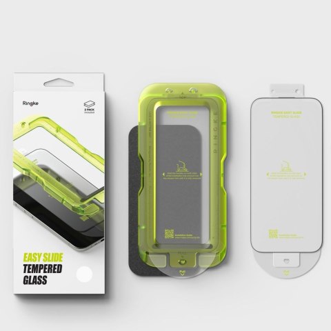 SZKŁO HARTOWANE RINGKE EASY SLIDE 2-PACK IPHONE AIR BLACK Ringke