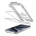 SZKŁO HARTOWANE TECH-PROTECT QUICK SET+ 2-PACK IPHONE 15 PRO BLACK Tech-Protect