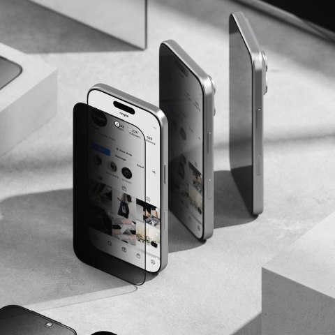 SZKŁO PRYWATYZUJĄCE RINGKE EASY SLIDE 2-PACK IPHONE 17 PRO MAX PRIVACY Ringke