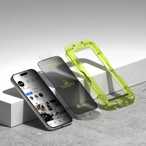 SZKŁO PRYWATYZUJĄCE RINGKE EASY SLIDE 2-PACK IPHONE 17 PRO PRIVACY Ringke