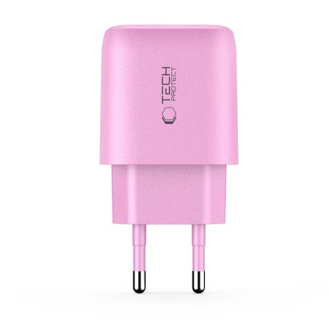 TECH-PROTECT NCA20 2-PORT NETWORK CHARGER PD 20W / QC3.0 BABY PINK Tech-Protect