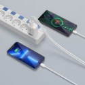 TECH-PROTECT NCA30 2-PORT NETWORK CHARGER PD 30W / QC3.0 + TYPE-C CABLE WHITE Tech-Protect