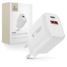 TECH-PROTECT NCA30 2-PORT NETWORK CHARGER PD 30W / QC3.0 WHITE Tech-Protect