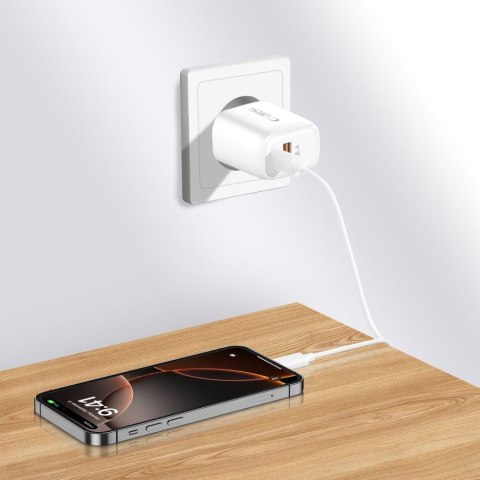 TECH-PROTECT NCA30 2-PORT NETWORK CHARGER PD 30W / QC3.0 WHITE Tech-Protect