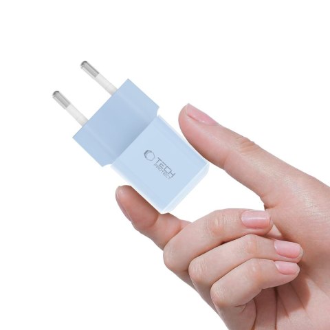 TECH-PROTECT NCM25 1-PORT NETWORK CHARGER PD 25W BABY BLUE Tech-Protect