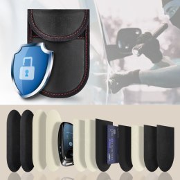 KLATKA FARADAYA TECH-PROTECT KLR100 POUCH KEYLESS RFID SIGNAL BLOCKER CASE BLACK/RED Tech-Protect