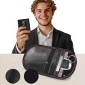 KLATKA FARADAYA TECH-PROTECT KLR100 POUCH KEYLESS RFID SIGNAL BLOCKER CASE BLACK/RED Tech-Protect