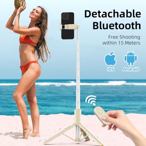 TECH-PROTECT L09S BLUETOOTH SELFIE STICK TRIPOD BEIGE Tech-Protect