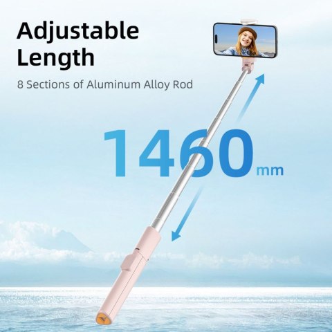TECH-PROTECT L09S BLUETOOTH SELFIE STICK TRIPOD PINK Tech-Protect