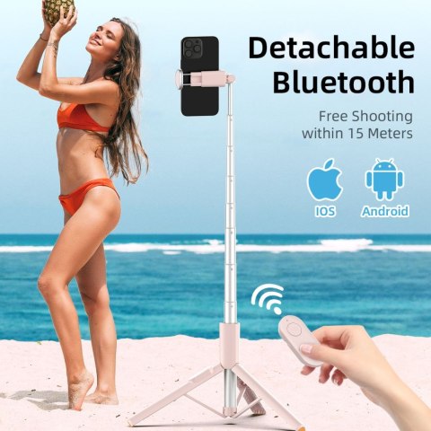 TECH-PROTECT L09S BLUETOOTH SELFIE STICK TRIPOD PINK Tech-Protect