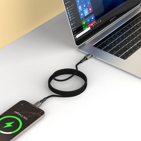 TECH-PROTECT ULTRABOOST DNA MAGTWIST TYPE-C CABLE PD 100W / 5A 100CM IRON GREY Tech-Protect