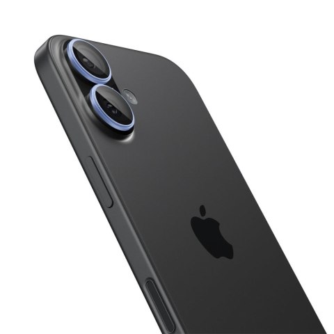 OSŁONA APARATU SPIGEN OPTIK PRO GLAS.TR "EZ FIT" CAMERA PROTECTOR 2-PACK IPHONE 16 / 16 PLUS / 17 BLUE Spigen