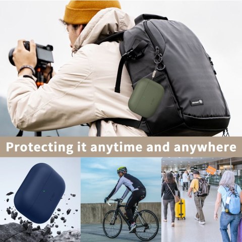 TECH-PROTECT SILICONE APPLE AIRPODS PRO 3 NAVY BLUE Tech-Protect