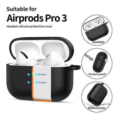 TECH-PROTECT SILICONE HOOK APPLE AIRPODS PRO 3 BLACK Tech-Protect
