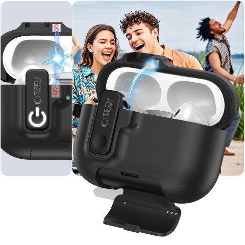 TECH-PROTECT SLIM HOOK APPLE AIRPODS PRO 3 BLACK Tech-Protect