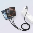 TECH-PROTECT ULTRABOOST DNA 3IN1 LIGHTNING & TYPE-C & MICRO-USB CABLE 3A 120CM IRON GREY Tech-Protect