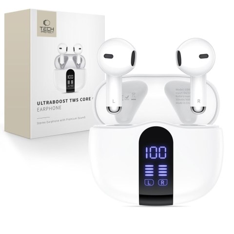 TECH-PROTECT ULTRABOOST TWS EARPHONE CORE G2 WHITE Tech-Protect